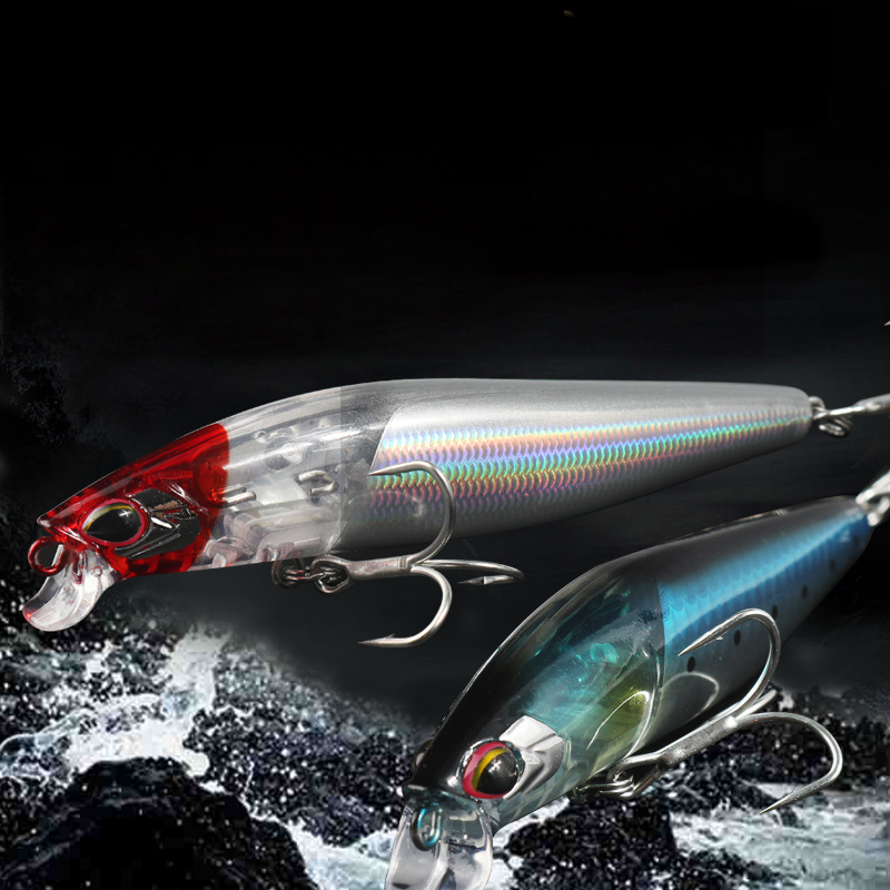 Kuanglin Stainless Steel Mino Long Cast Luya Bait Dead Fly System Sea Bass Cocked Beak Bambos Luya Hard Bait Floating Water – Minnow – view 5