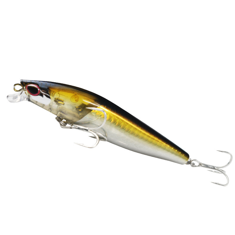 Kuanglin Stainless Steel Mino Long Cast Luya Bait Dead Fly System Sea Bass Cocked Beak Bambos Luya Hard Bait Floating Water – Minnow – view 1
