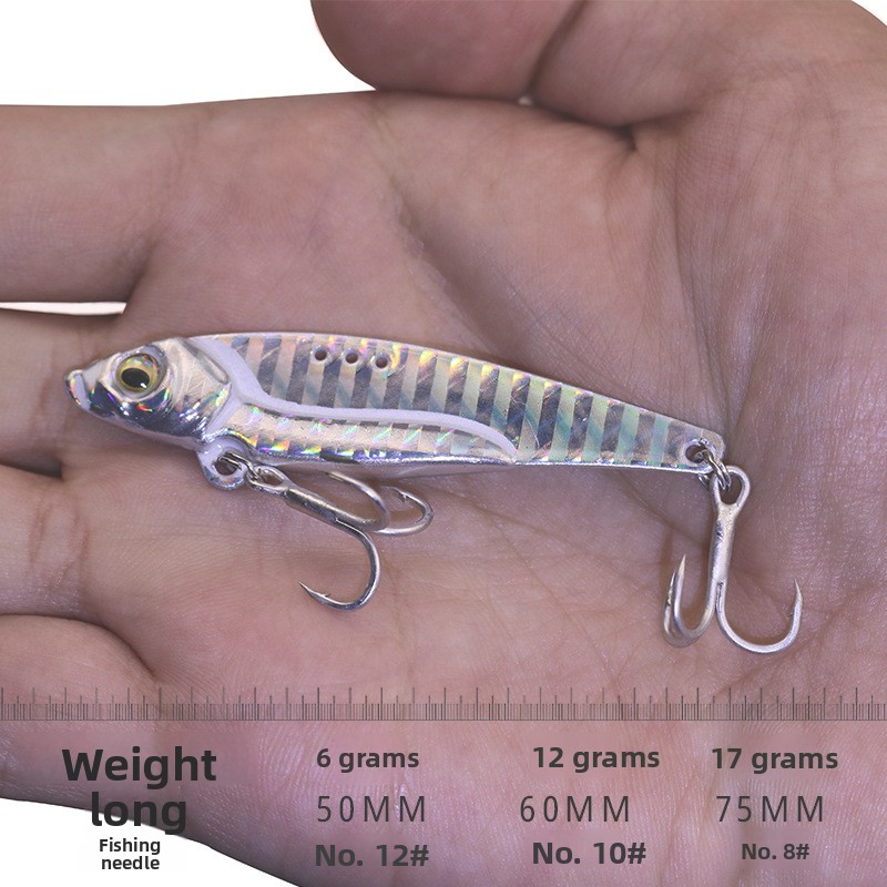 Lead Coated Copper VIB Lure, Metal Vibration Hard Bait Long Cast Freshwater Artificial Lure for Topmouth Culter – VIB – view 3