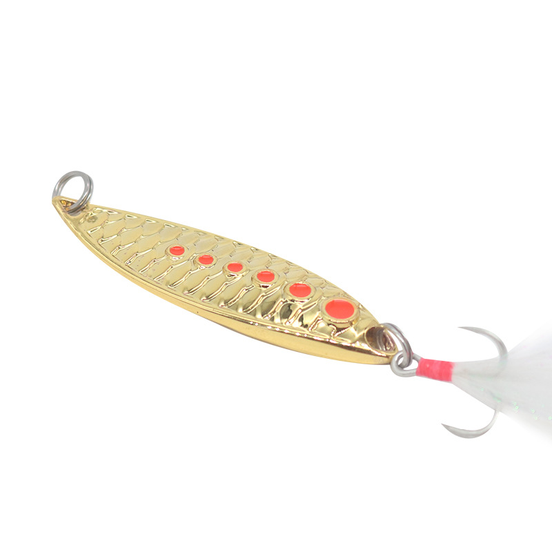 Fish Scale Leech Luya Sequin Far-cast Zinc Alloy Artificial Hard Bait Freshwater Black Pit Bass – Spoon & Spinner – view 5