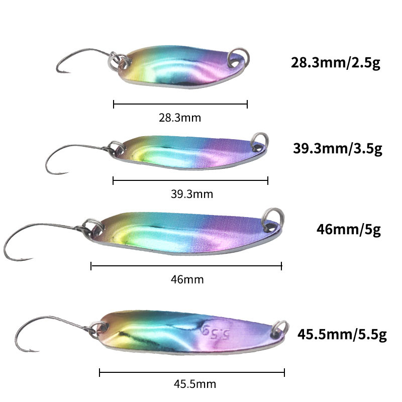25g Pure Copper Spoon Type Bass Horse Mouth Sequins 35g Micro-bait 5g Luya Single Hook Stream Bait – Hard Lure – view 3