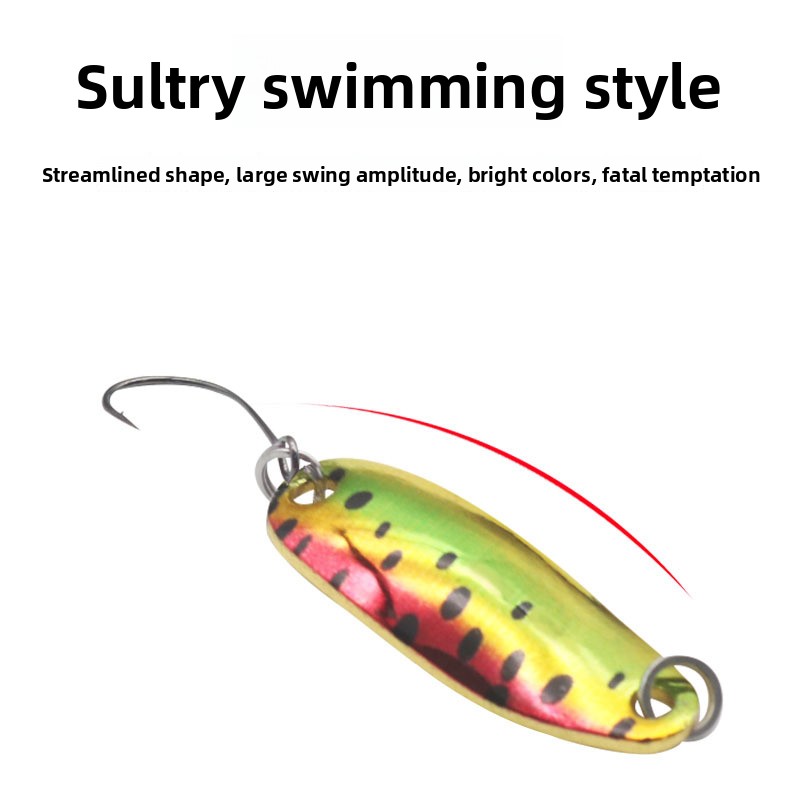 25g Pure Copper Spoon Type Bass Horse Mouth Sequins 35g Micro-bait 5g Luya Single Hook Stream Bait – Hard Lure – view 4