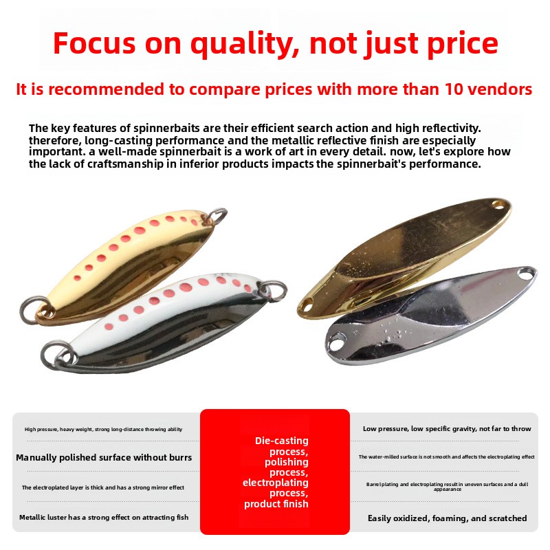 [Le Xin] Stainless Steel Live Bait Double Hook Luya Bait with Sequin Stream Micro-bait Design-Wholesale – Fishing Lure – view 3