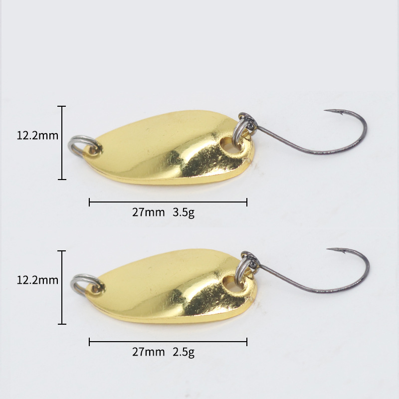 Factory Direct Lure Live Bait Horse Mouth Sequins 25g35g Copper with Hooks Wholesale High Density Pure Copper – Spoon & Spinner – view 2