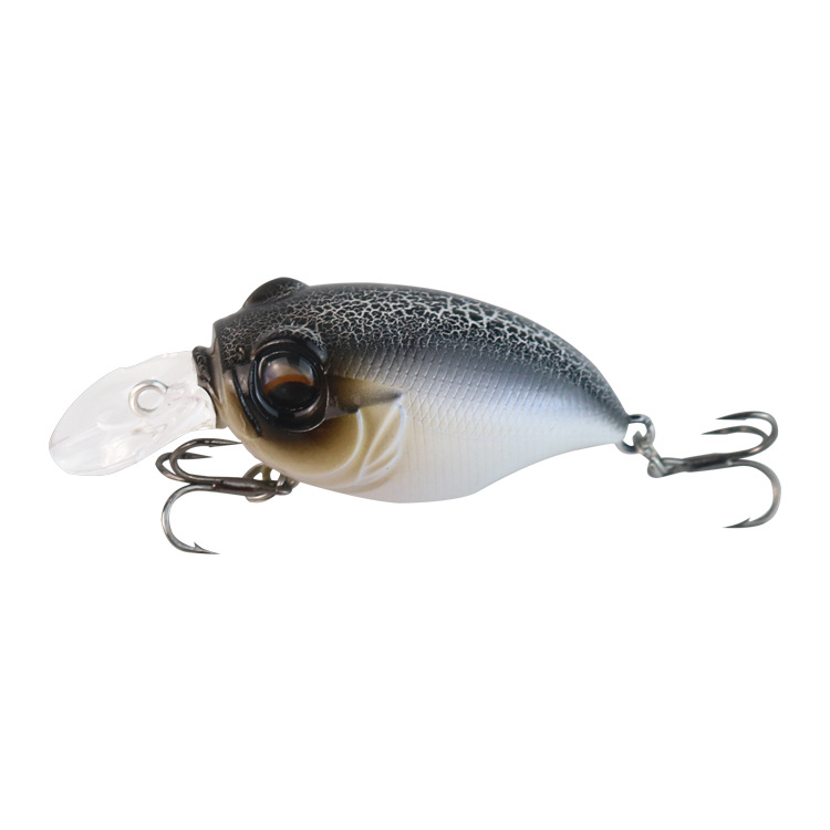 Luya Rock Little Fat Mino Floating ABS Artificial Hard Bait Perch Bow False Bait with Hooks – Hard Lure – view 1