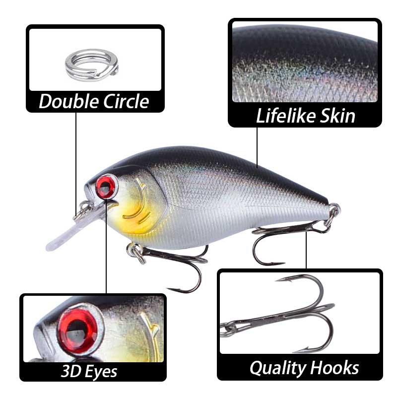 Long Cast Floating Crankbait Lure, 8.5cm 15g Noisy Minnow Bionic Fishing Bait, Wholesale – Hard Lure – view 3