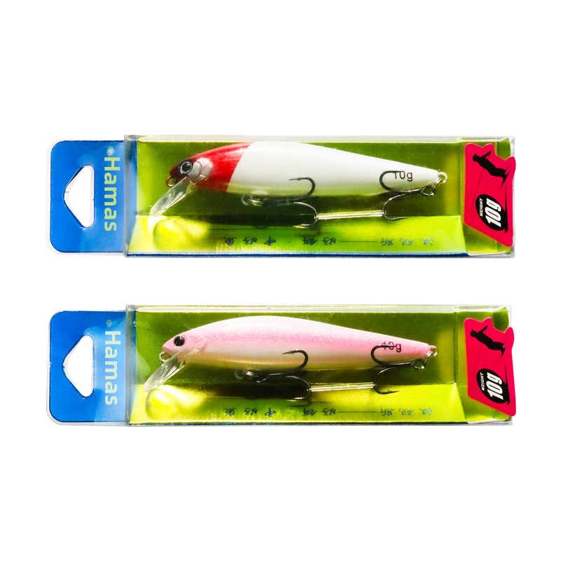 Lexin High Specific Gravity Tungsten Steel Silver Large Knife Slow Submerged Minnow Dead Flying Fish Artificial Hard Bait – Hard Lure – view 1