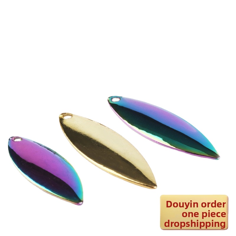 [100 Pack] Iron Live Bait Luya Bait Modification Accessories Noise Sheet Fishing Lure Without Hooks – Fishing Accessory – view 1