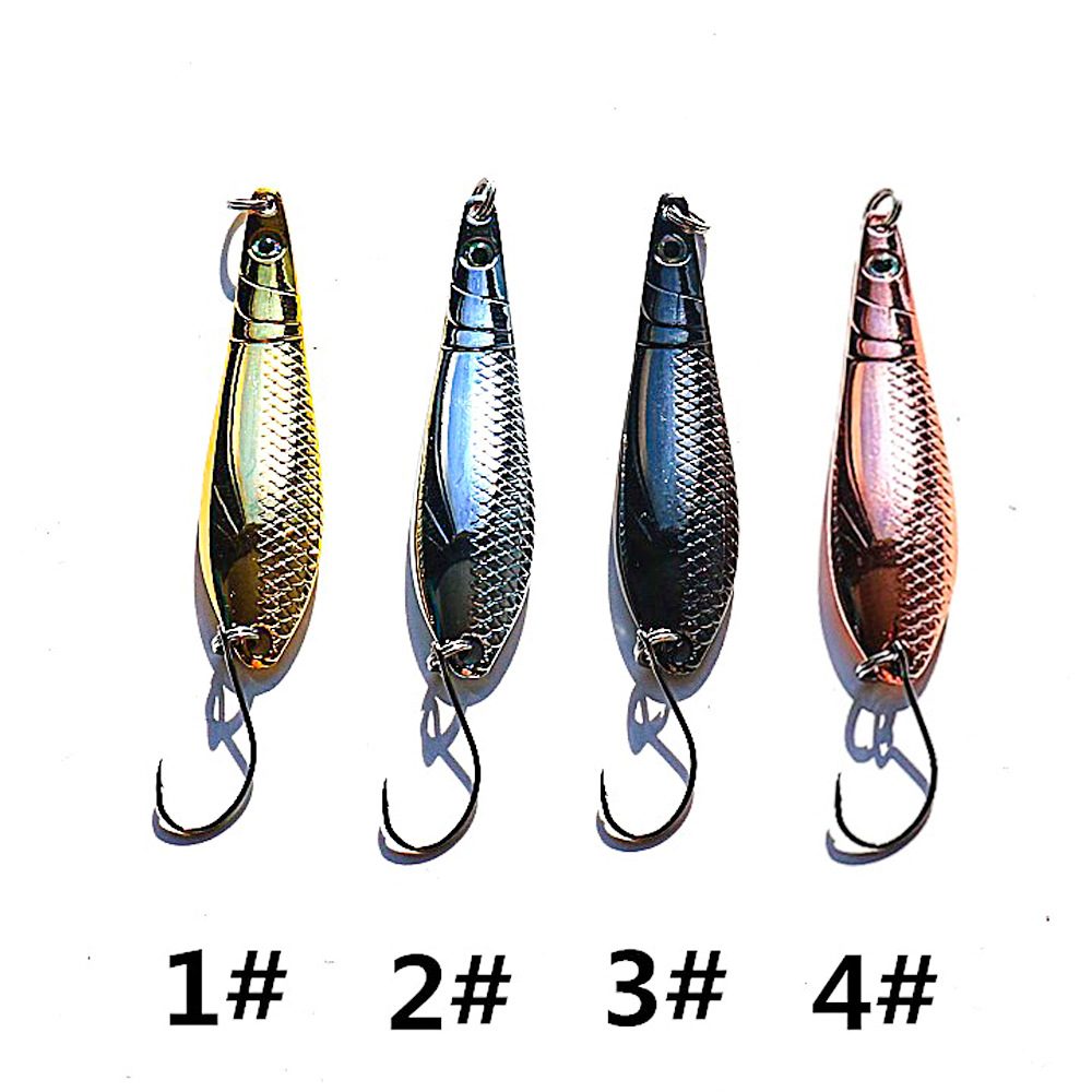 Small Water Demon Luya Horse Mouth Sequins Micro Artificial Hard Bait Zinc Alloy Hooks for Freshwater Fish Green Lure Fishing – Hard Lure – view 4