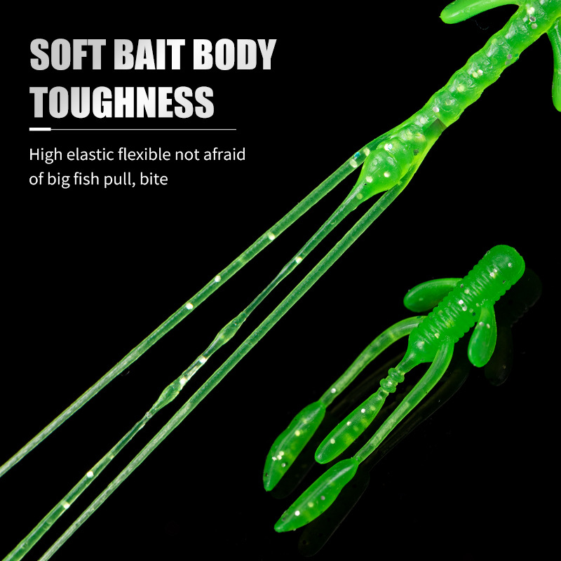Floating Ned Rig Soft Bait, Soft Worm Bionic Lure, Mini Lead Head Hook for Black Pit, Freshwater Fishing for Bass &Mandarin Fish – Hard Lure – view 3
