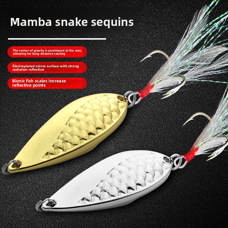 Luya Zinc Alloy Bionic Artificial Hard Bait Fake Bait with Hooks for Saltwater Fish Sea Fishing Remote Cast – Hard Lure – view 3