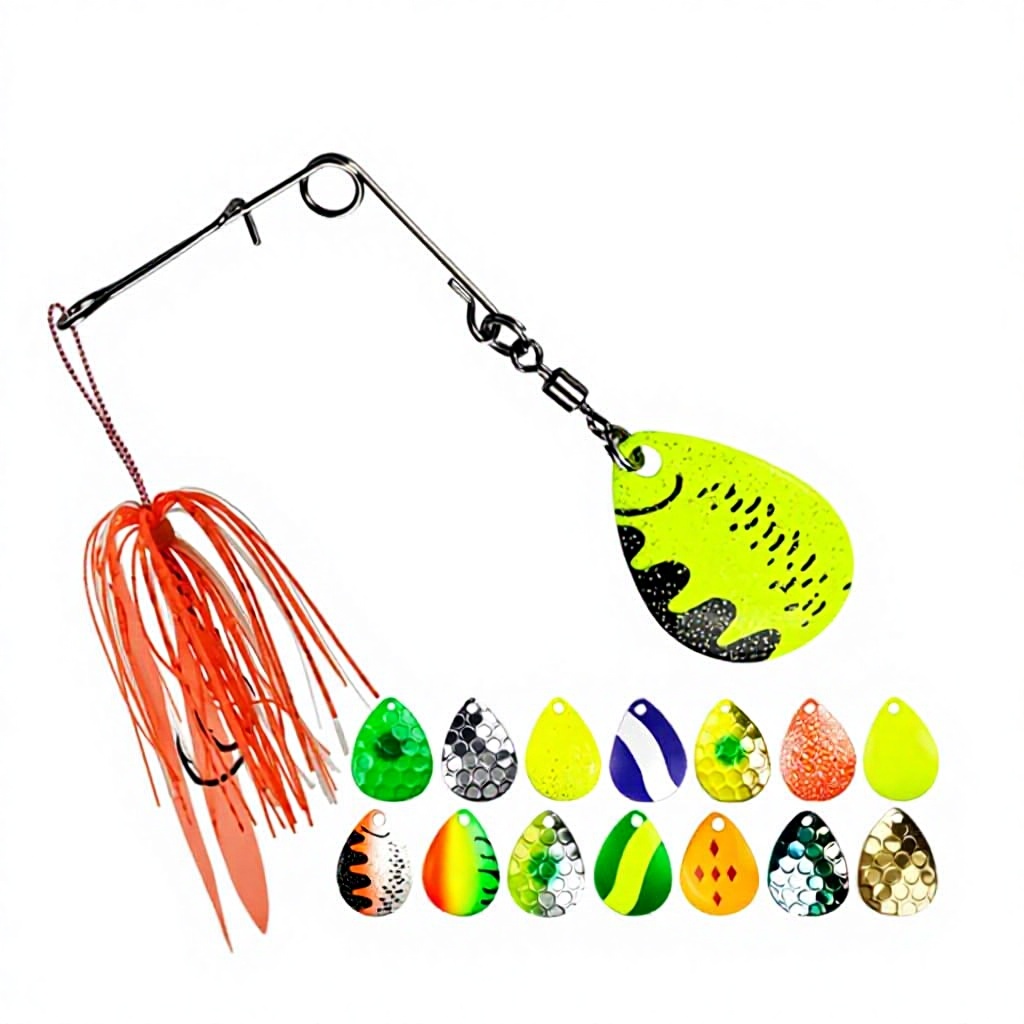 Iron Black Pit Sequins Color Rotary DIY Bait Beard Guy Accessories Luya Fishing Spinner Bait Group Wholesale – Fishing Lure – view 1