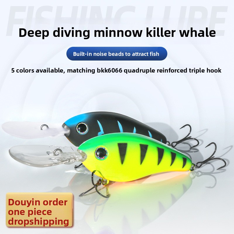 ABS Floating Water Mino Middle Deep Diving Kvd Rock Fat Man Sea Fishing Artificial Hard Bait 5XD6XD Lure Bait – Crankbait – view 5