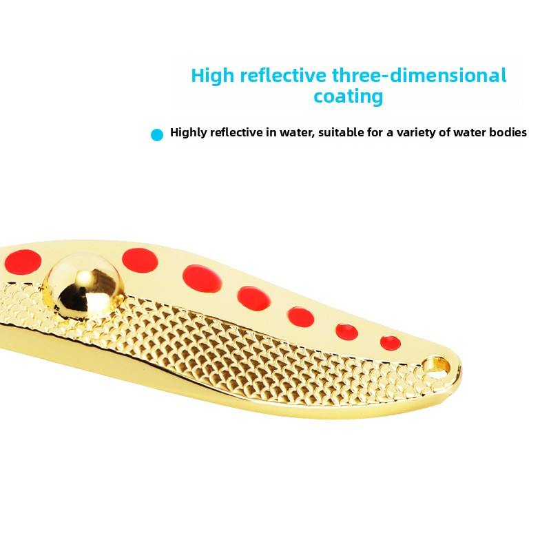 Wholesale Zinc Alloy Artificial Hard Bait Water Shaped Diamond Luya Sequin Bait Horse Mouth Sequin Sackerel Perch White Strip – Spoon & Spinner – view 3