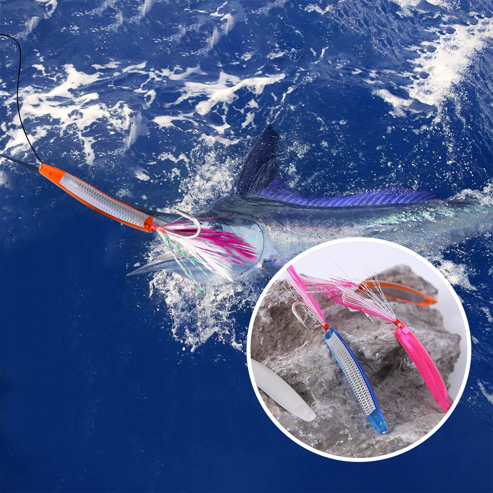6cm 1.2g Hairpin Bow Angle Lure, Saltwater Trolling Hard Bait, Skipjack Spanish Mackerel GT Trevally Topwater Fishing Lure – Hard Lure – view 5