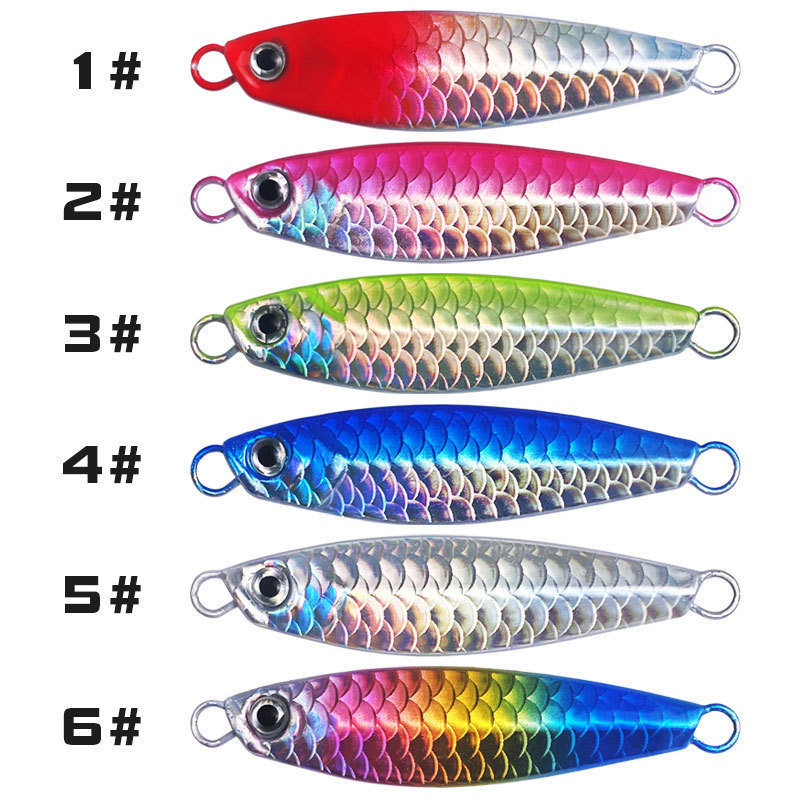 Custom ABS Falling Luya Bait Set Far-cast Fish Scale Pattern Sequin Cushion Bass Pencil Submerged Lure Fishing Gear – Metal Jig – view 3