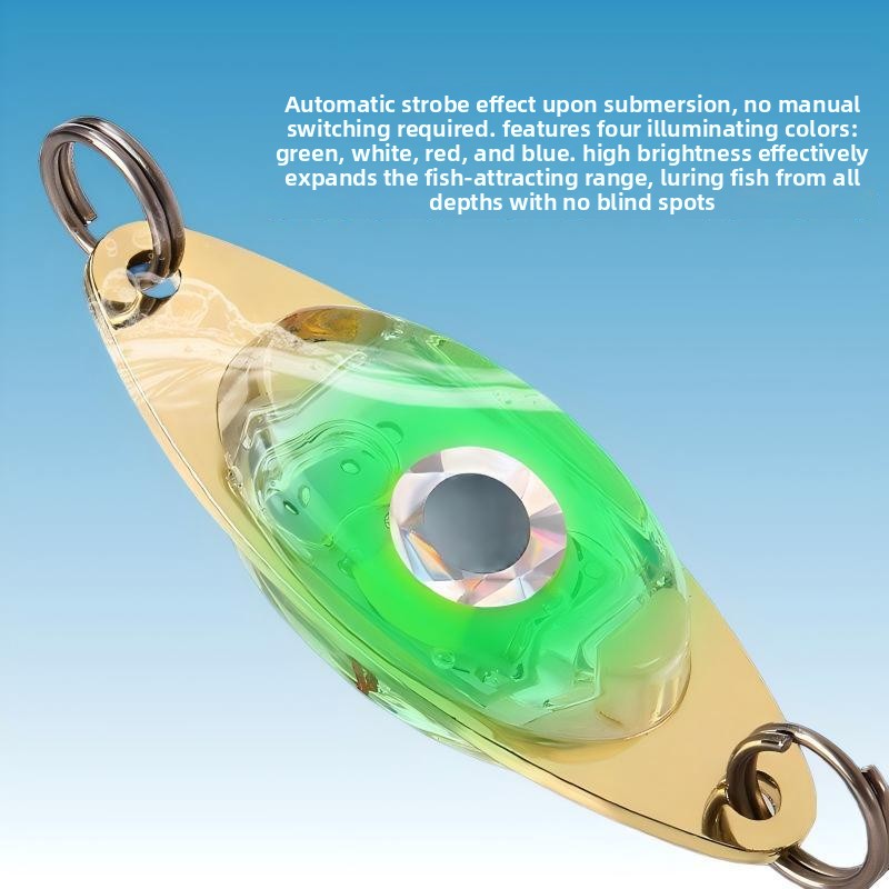 Offshore Special Underwater LED Fish Attracting Light, One-eyed Button Colorful Strobe Fish Aggregating Light for Fishing Lure – Spoon & Spinner – view 2
