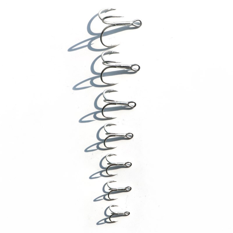 Aojin Triple Reinforced Barb Blood Groove Treble Hooks with Anti-Corrosion Rust-Resistant Plating for Saltwater Fishing 50 Pack – Fishhook – view 5