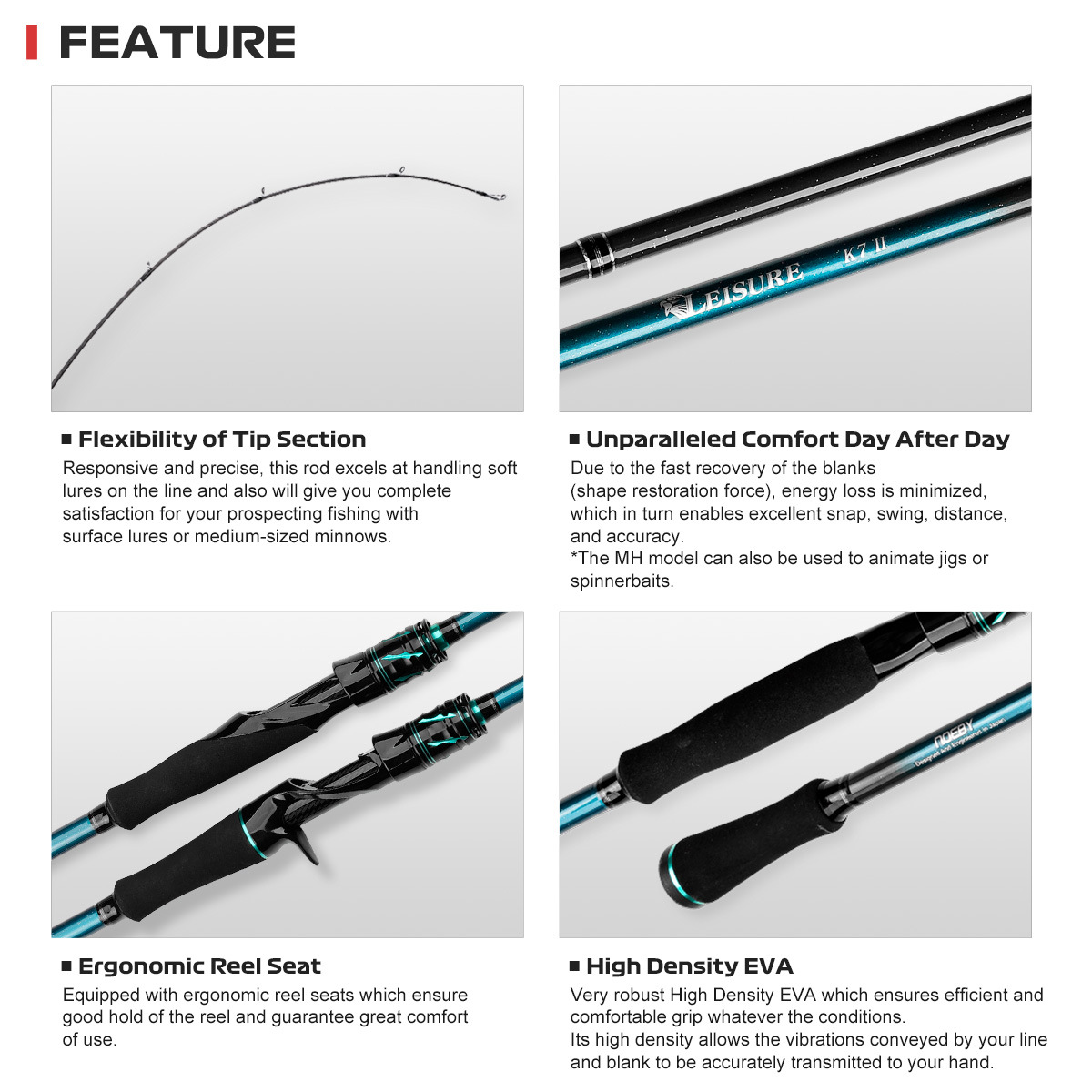 New Carbon Luya Gan Xiao Ke K7 Second Generation Straight Handle Fishing Rod for Bass 124g 109cm – Fishing Rod – view 4