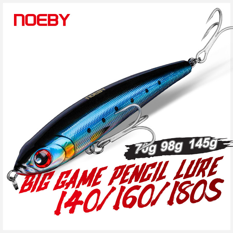 For Nobby Sea Fishing Boat Submerged Pencil Hard Bait for Saltwater Fish 98g 145g GT Golden Gun – Hard Lure – view 5