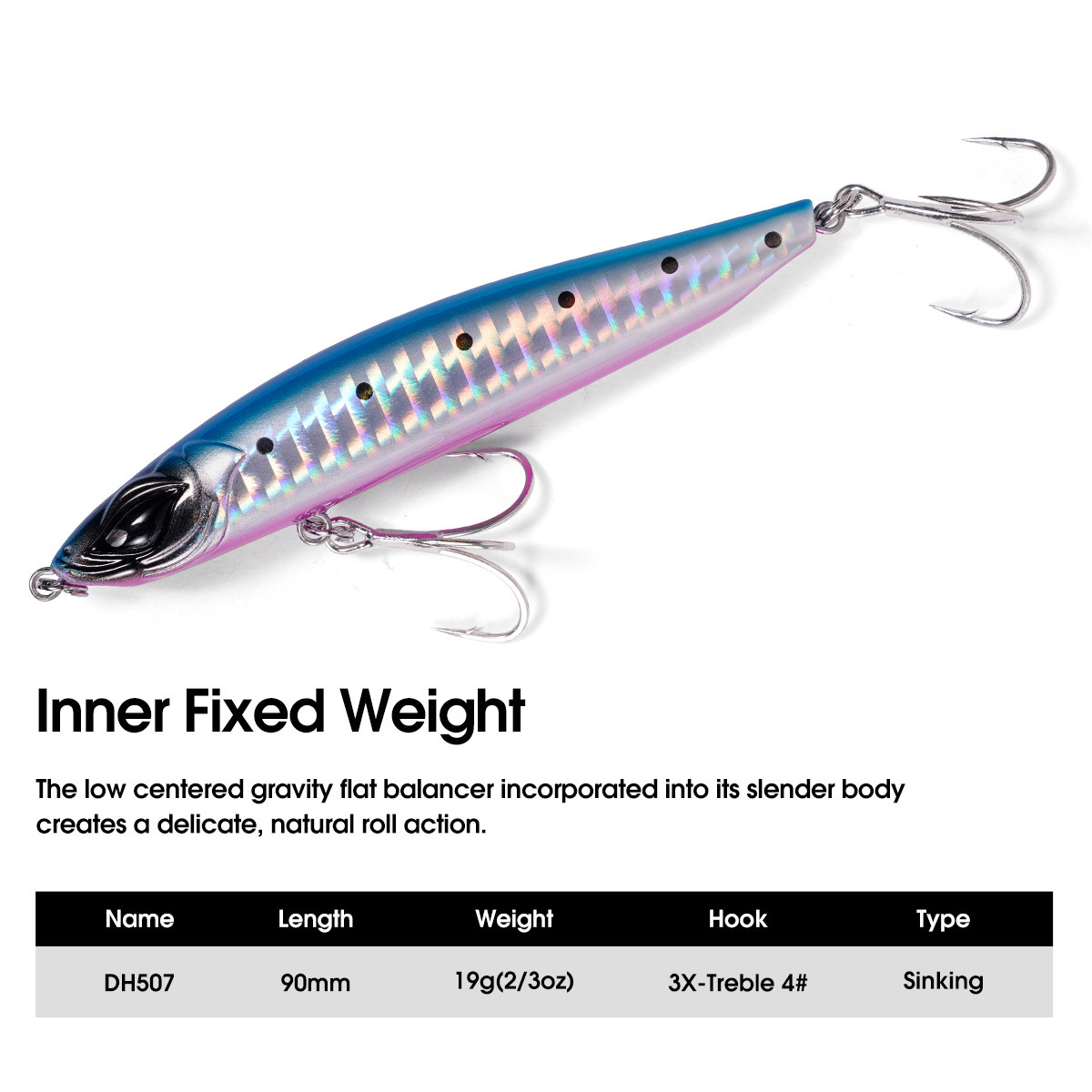For Nobby's Long-Cast Submerged Pencil Luya Bait 90mm 19g Plastic Artificial Hard Bait Without Hooks for Freshwater Fish – Hard Lure – view 2