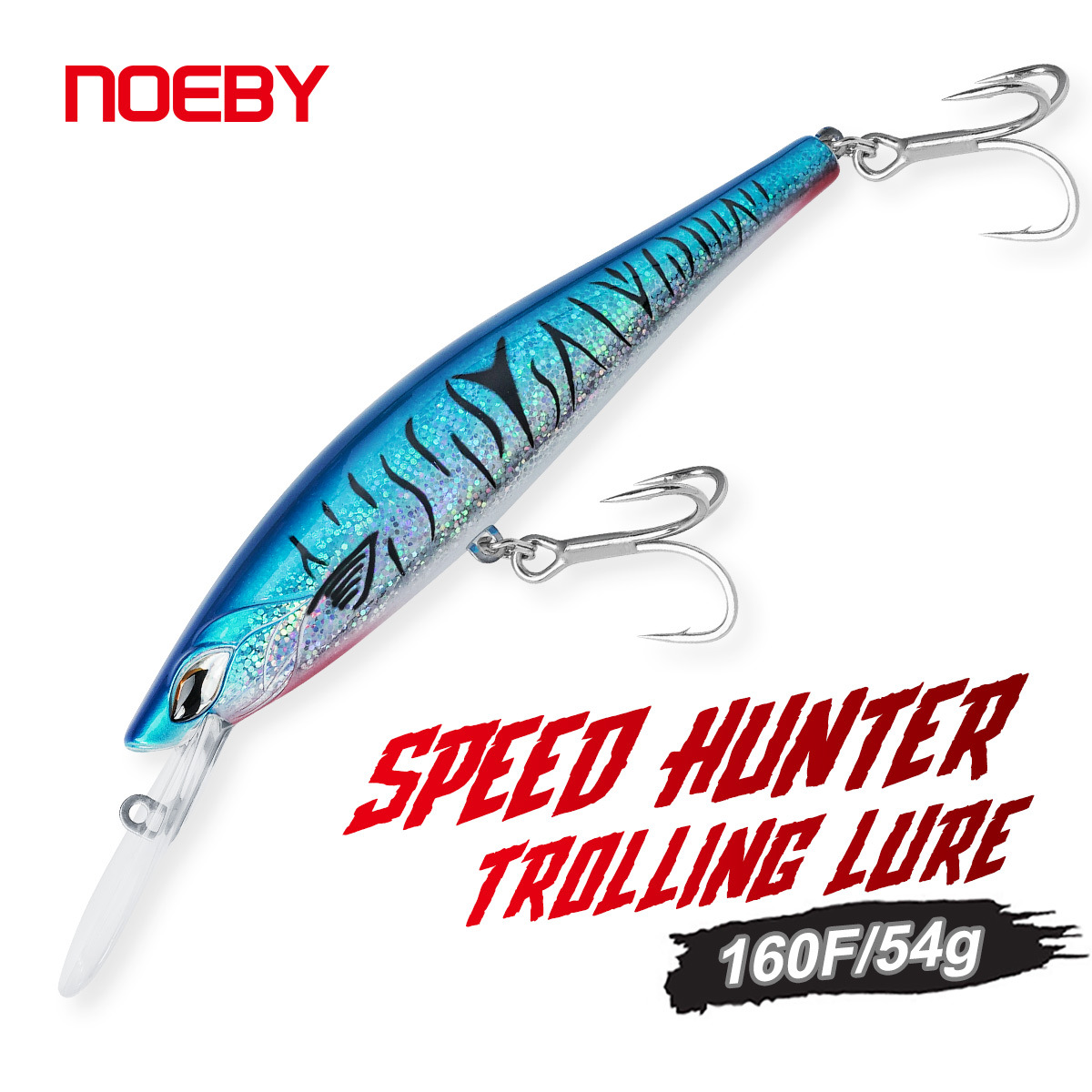 For Nobby Long Tongue Trolling Minnow 160mm/54g Stainless Steel Bionic Lure 35m Diving Depth Sea Fishing Artificial Hard Bait – Hard Lure – view 5