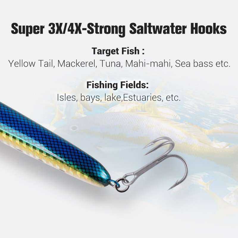 For Nobby Luya ABS Sea Fishing Pencil Lure 115mm/64g Submerged Hard Bait Long-Distance Boat Bait – Hard Lure – view 4