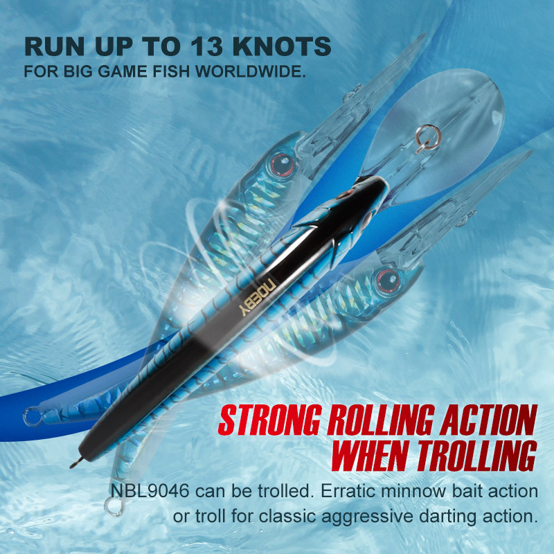 For Nobby ABS Long Tongue Plate Mino 120mm 32g Trolling Spanish Mackerel Sea Fishing Boat Hard False Bait – Hard Lure – view 4