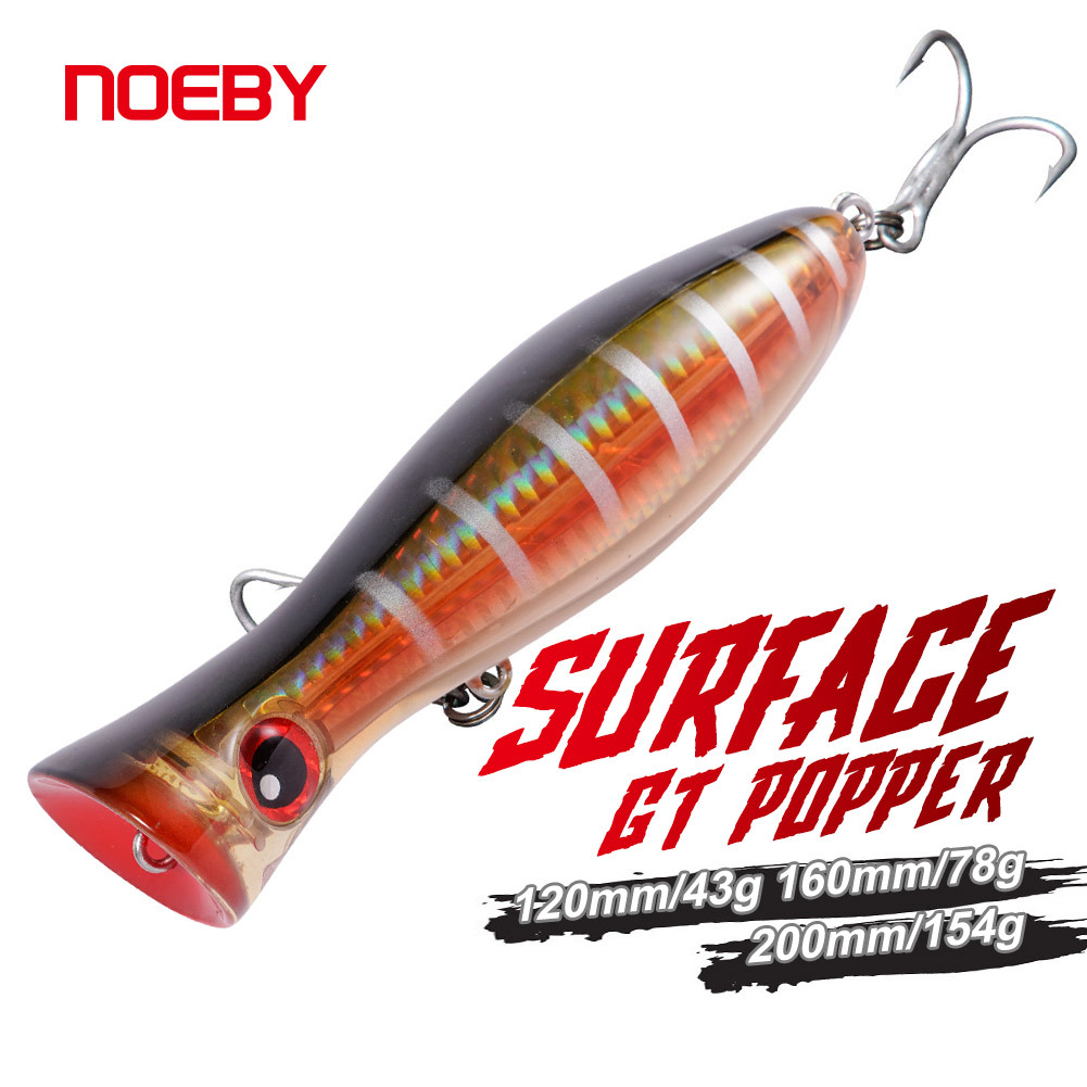 For Nobbi Climbing Artificial Live Bait 120mm 43g Stainless Steel for Saltwater Fish Sea Boat Fishing PopperLureGT Golden Gun – Fishing Lure – view 2