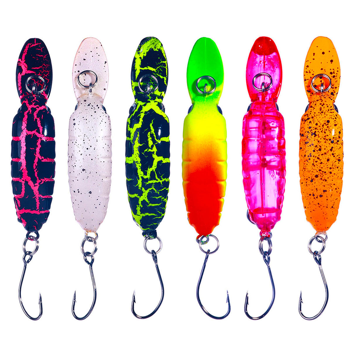 ABS Plastic Sinking Grasshopper Insect Lure Curved Minnow Artificial Hard Bait for Trout Perch Stream Fishing – Minnow – view 4
