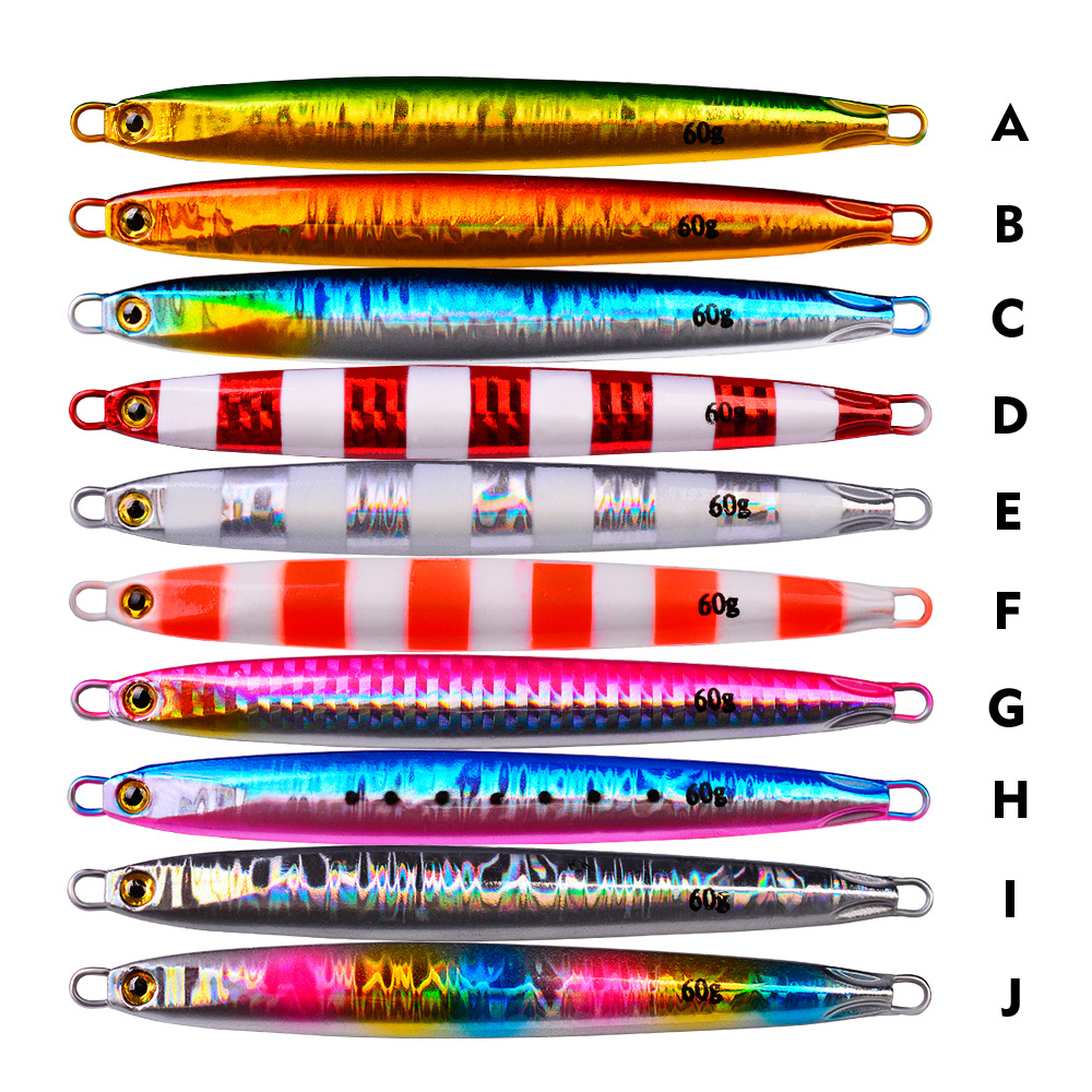 CHEERY 40g Metal Luminous Slow Pitch Fishing Jig Lure Deep Sinking Saltwater Lake Artificial Boat Jigging Lure Hook – Metal Jig – view 4