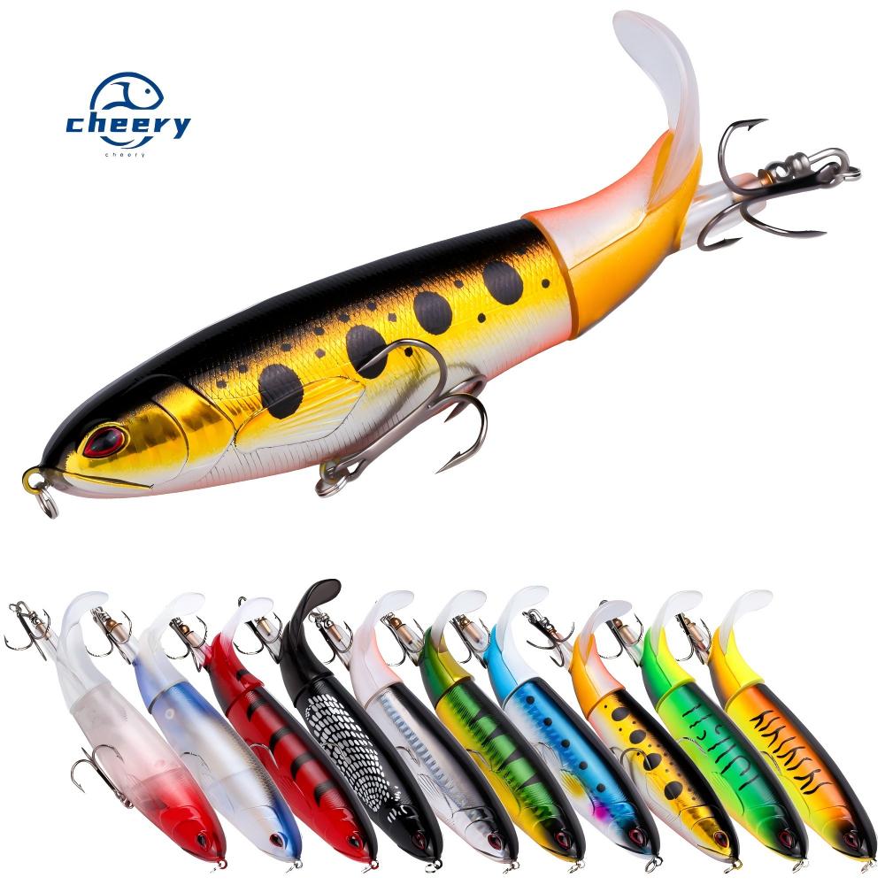 CHEERY 13g 10cm Premium Pencil Lure Kit Bass Trout Carp Baits Propeller Tail Durable Hooks Realistic Action Freshwater Lake – Pencil – view 1