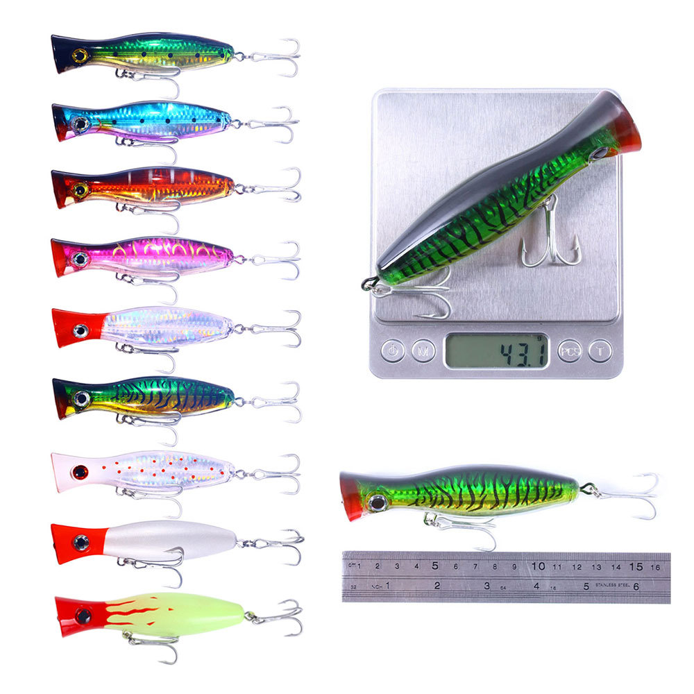 CHEERY Tourn-120 Popper Lure Live Bait Trout ABS with 3D Fish Eyes for Rivers Lakes Streams – Popper – view 2