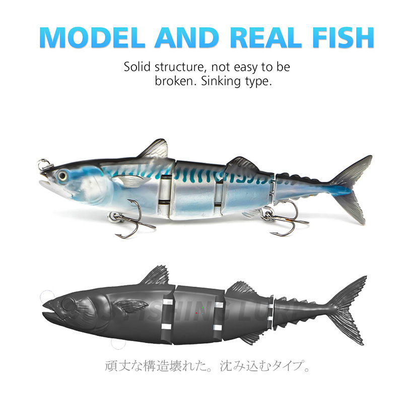 CHEERY New Design Two-Stage ABS Insect Bait Freshwater & Saltwater Floating Hard Bait for Bass Sea Bass Perch Trout & Carp – Swimbait – view 4