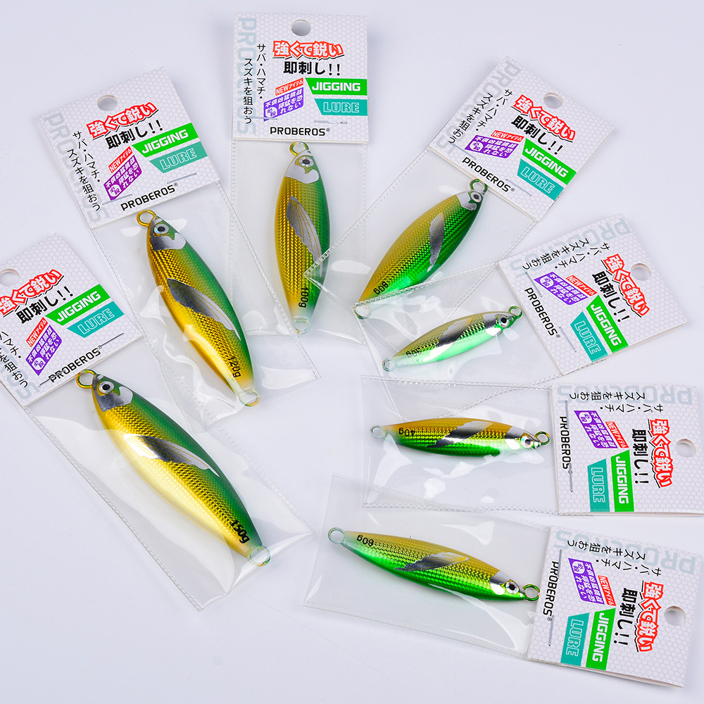 CHEERY 30-150g Slow Sinking Metal Jigging Fishing Lure Wing Laser Sticker Lead Metal Jig Swim Baits Saltwater Zander Marlin Pike – Metal Jig – view 3