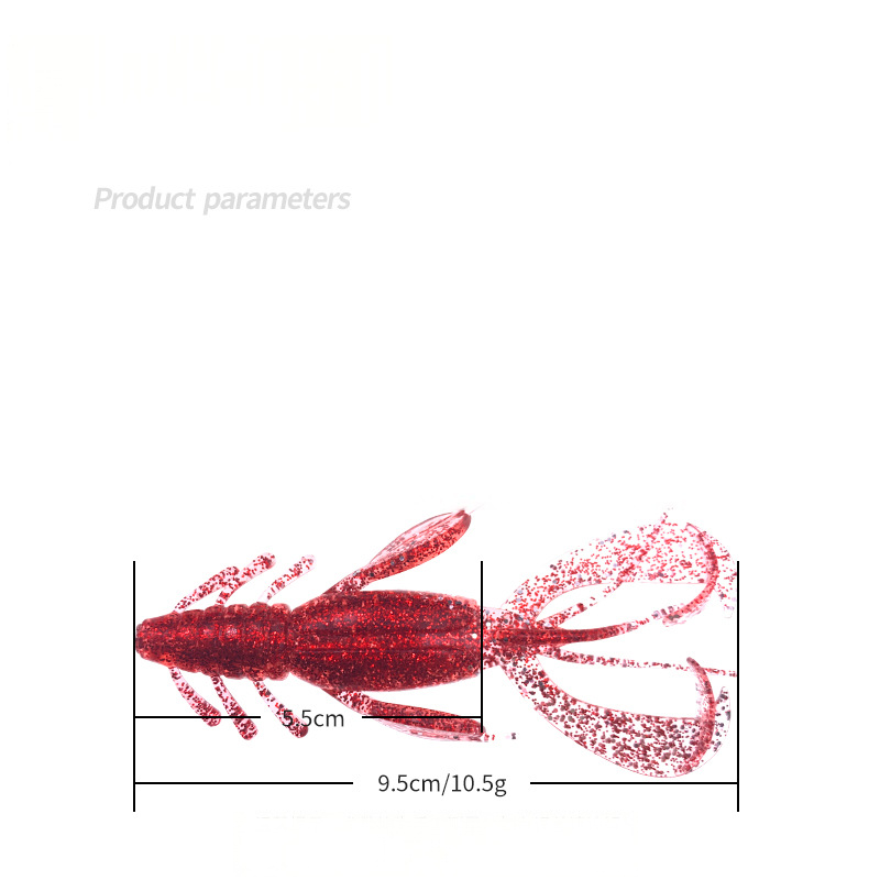 CHEERY New 10cm/10.5g 9 Colors Free Sample PVC Artificial Soft Bait Topwater Lure for Bass Fishing in River & Lake – Worms & Grubs – view 3