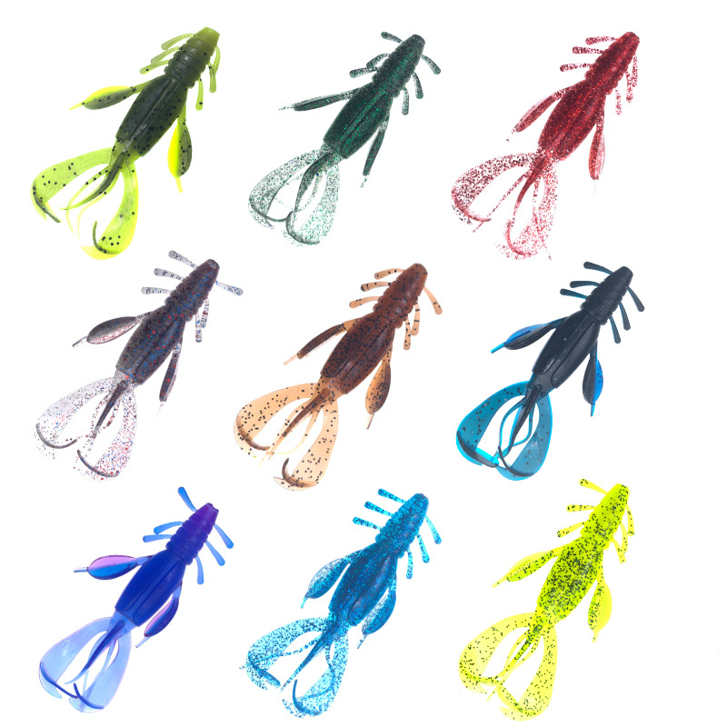 CHEERY New 10cm/10.5g 9 Colors Free Sample PVC Artificial Soft Bait Topwater Lure for Bass Fishing in River & Lake – Worms & Grubs – view 2