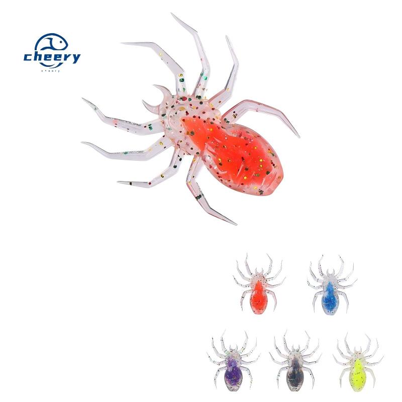 CHEERY 3.5cm1.3g Myriapod TPR Fishing Lure Multi-Legged Worm Silicone Soft Plastic Bait Spider Lures by Brand Name – Soft Lure – view 1