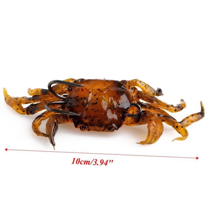 3D Simulation Soft Crab Fishing Lure With Hook, Bionic Artificial Bait for Saltwater Grouper Giant Grouper Fishing – Other Soft Lure – view 3