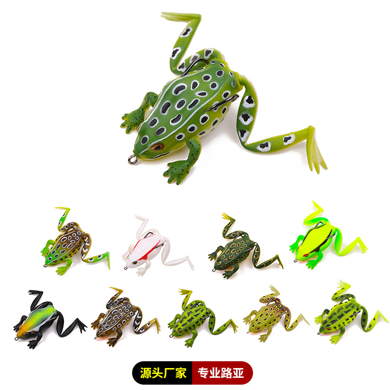 Thunderfrog Artificial Soft Bait Plastic 6.5cm/17.2g Frog Lure Fishing Bionic Simulation Bait – Frog – view 2