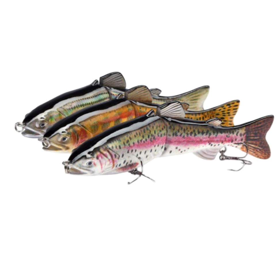 Trout Shaped Multi-jointed Swimbait, Sinking Long Cast Bionic Hard Lure for Topmouth Culter Bass Yellowcheek – Swimbait – view 1
