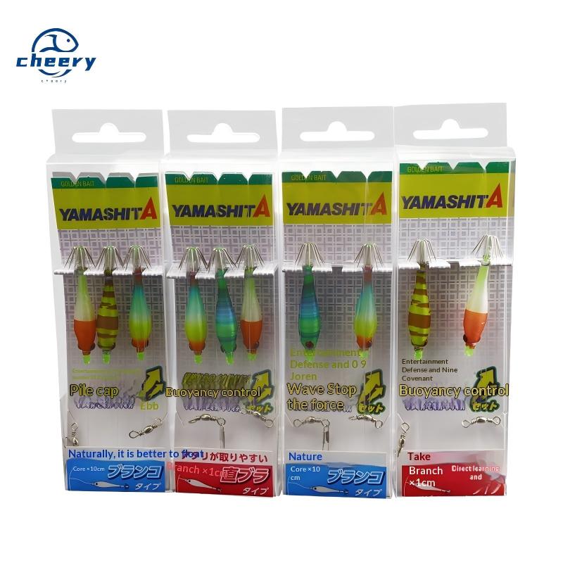 CHEERY New Style Luminous Treble Blow Barrel Hook for Squid Saltwater Lure Fishing Two/Three Fly Design – Hard Lure – view 1