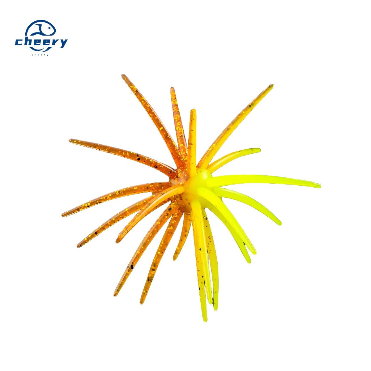 CHEERY Cross-border TPE Soft Bait Lure-Floating Black-Pit Water Bladder Ball & Sea Urchin Shapes WithoutHooks Boxed Packaging – Soft Lure – view 1