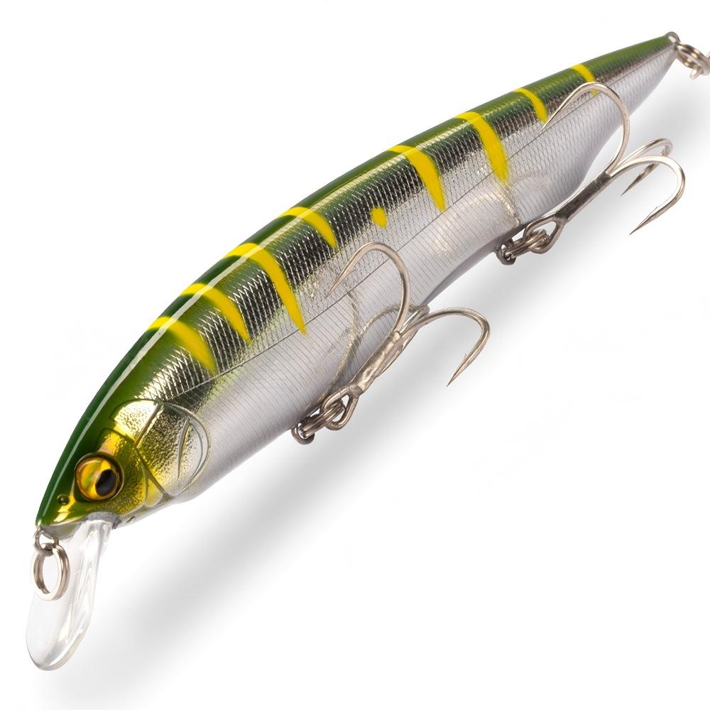 Lure for Pike Bass-Long Casts Floating Sinking Minnow Jerkbait Twitch-and-Pause Action Stainless Steel 160mm Dual-Water-Layer – Minnow – view 2