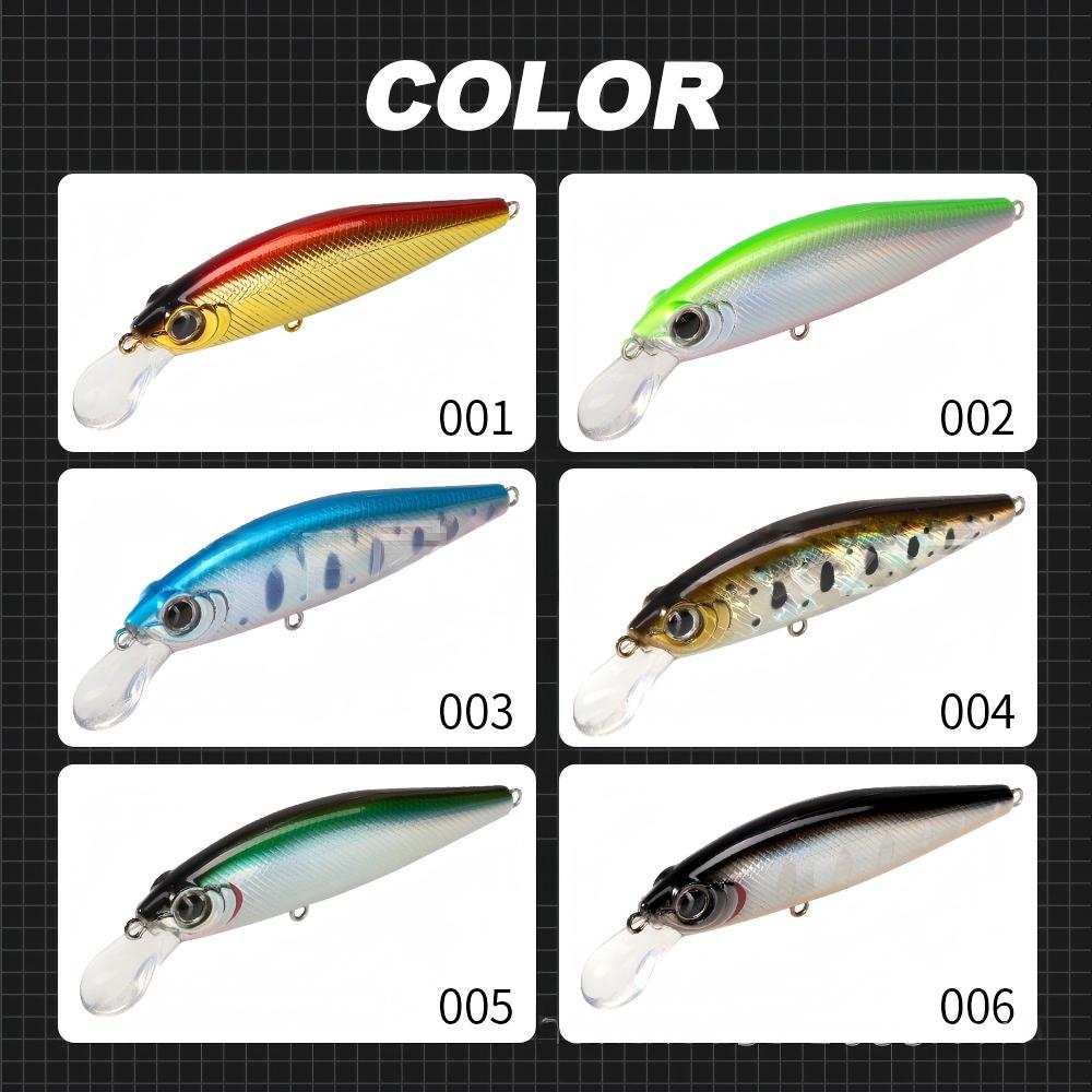 CHEERY Sinking Long-Cast Minnow Slow-Sinking Stainless Steel Crankbait Artificial Hard Bait Bass Lure for Largemouth Bass – Minnow – view 5