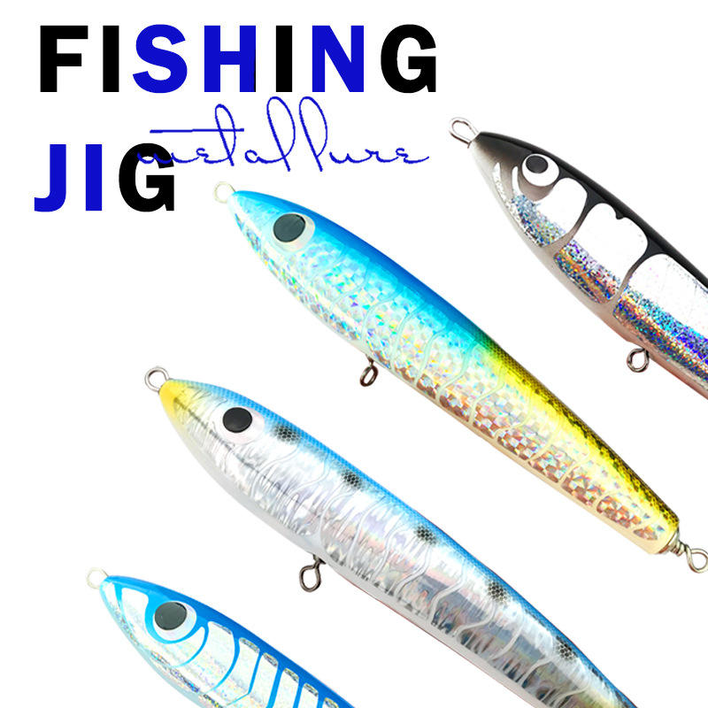 CHEERY Large Wooden Floating Pencil Lure, Splashing Saltwater Bait for Boat & Rock Shore Fishing Cross-border – Pencil – view 3
