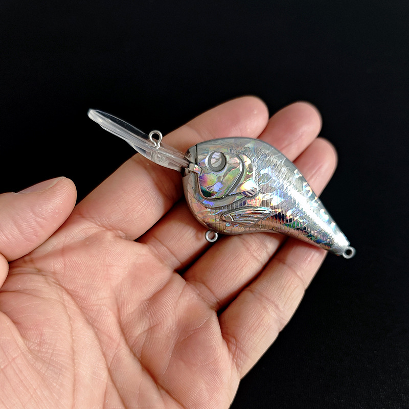 CHEERY Hot Selling 9.5cm 10g Unpainted Blank Lure Body, Laser Gold Foil Long Lip Crankbait Blank for Export – Crankbait – view 4
