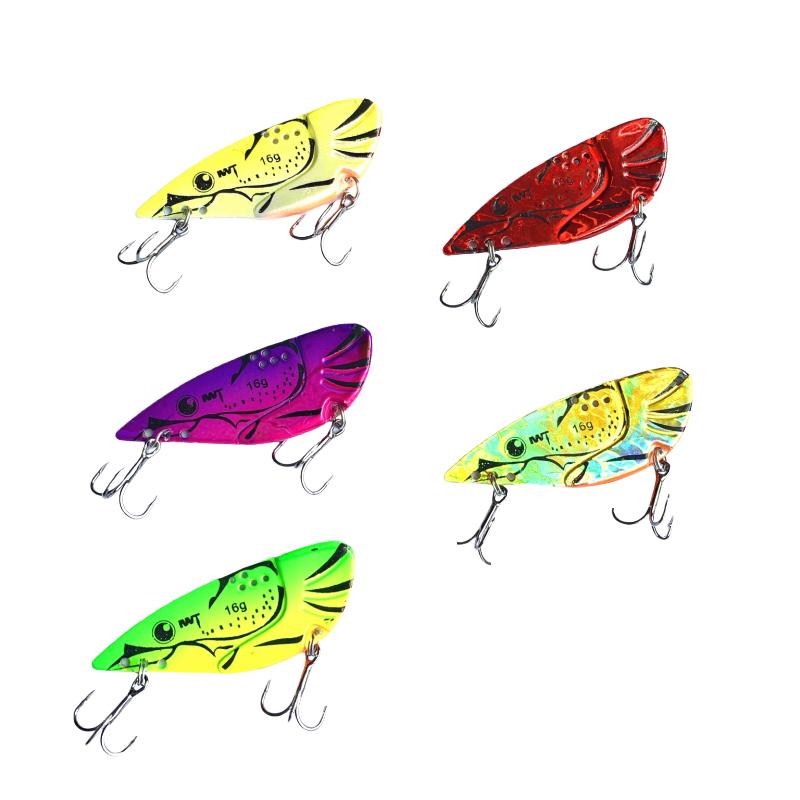 CHEERY 6g9g12g16g CRAZY SHRIMP Vibration Spoon Lure Sinking Fishing Metal Jig for Lake River Ocean Boat & Stream – Hard Lure – view 1