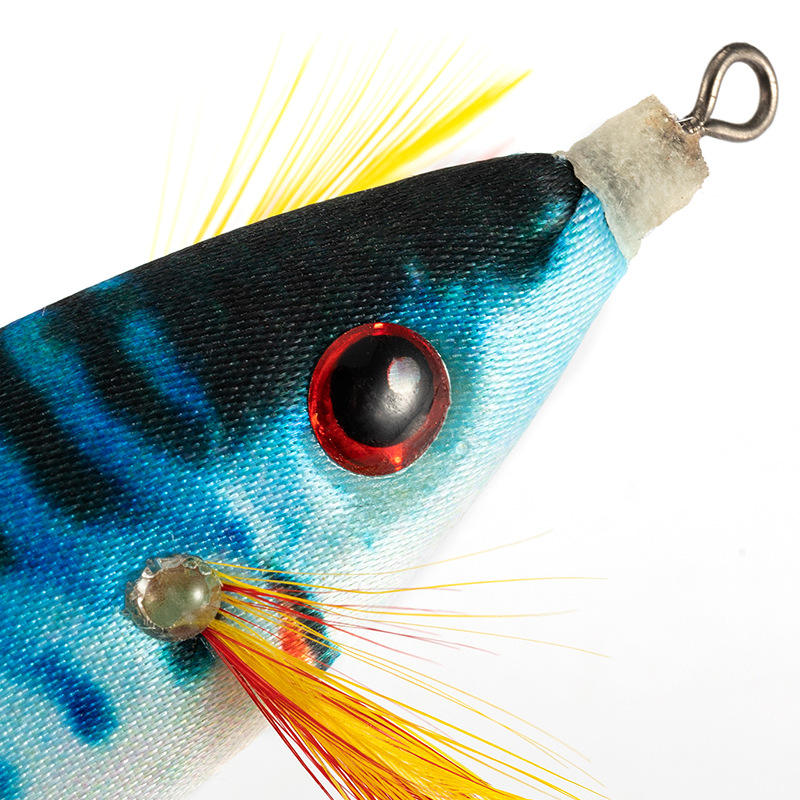 CHEERY Glow Wooden Shrimp Luminous Squid Jigs 10g/70mm Cuttlefish Bait Dtd Mold Bait Hard Plastic Body Cloth – Wood Shrimp – view 4