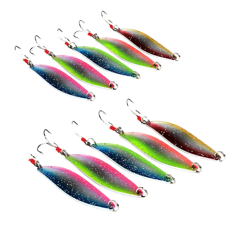 CHEERY 5g-14g Silver Carp & Bighead Carp Artificial Hard Bait Metal Spoons Spinners Lures for Ocean Boat Fishing – Spoon & Spinner – view 1